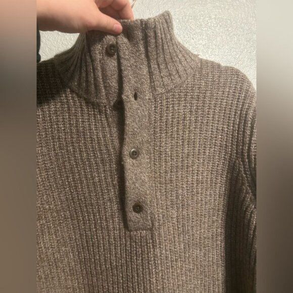 Men’s Pendleton 100% lambs wool half button up sweater - Picture 5 of 9